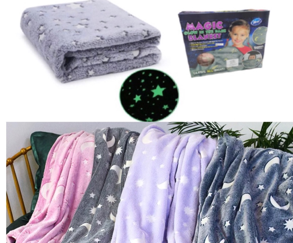 Miniatura 3 de Cobija Manta Luminosa Brilla Oscuridad